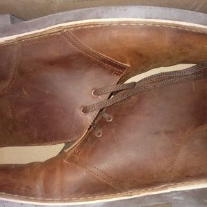 New Clark Brown Weatheted Chukka Boots